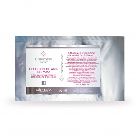 LIFTINGUJĄCO-WYPEŁNIAJĄCY PŁAT-MASKA NA OKOLICE OCZU (LIFT-FILLER COLLAGEN EYE MASK 1 SZT.(8ML))