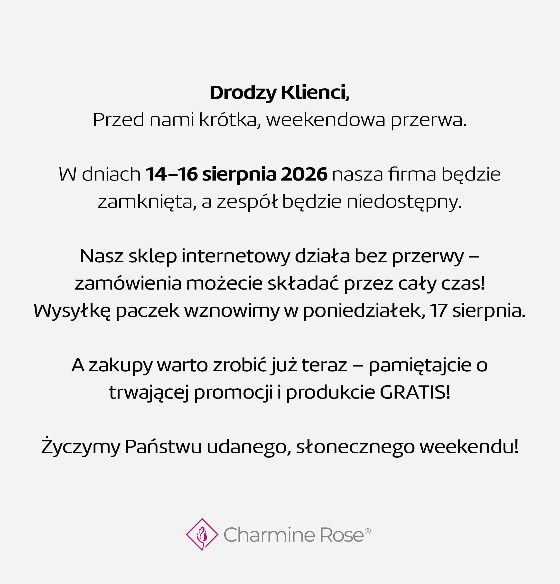 Przerwa weekend